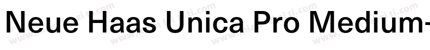 Neue Haas Unica Pro Medium字体转换